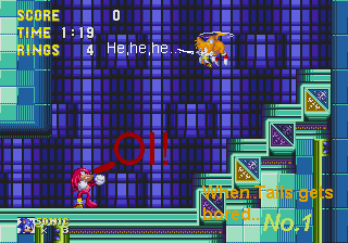 Tails took being cut out of Sonic and Knuckles (unlocked-on) roughly.