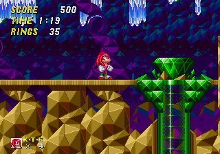 Knux in S2B's Hidden Palace! C'mon! Nobody had done this before at the time! ;)