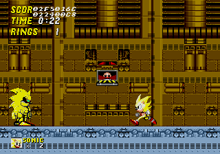 Robotnik is blinded by the sheer amount of yellow in the room.