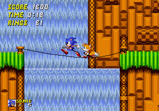 *Knuckles runs up to the wire* Sonic... don't you still owe me $20? ...Heh, heh, heh...