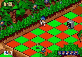 Sonic realizes the tile job looked much better in the catalog, and NOT on his kitchen floor...